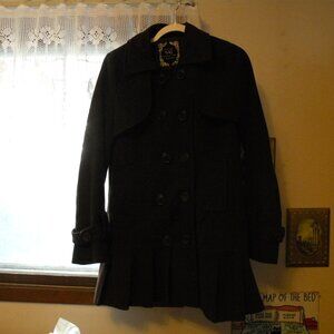 New York Collection Purple Winter  Pea Coat | Size Small